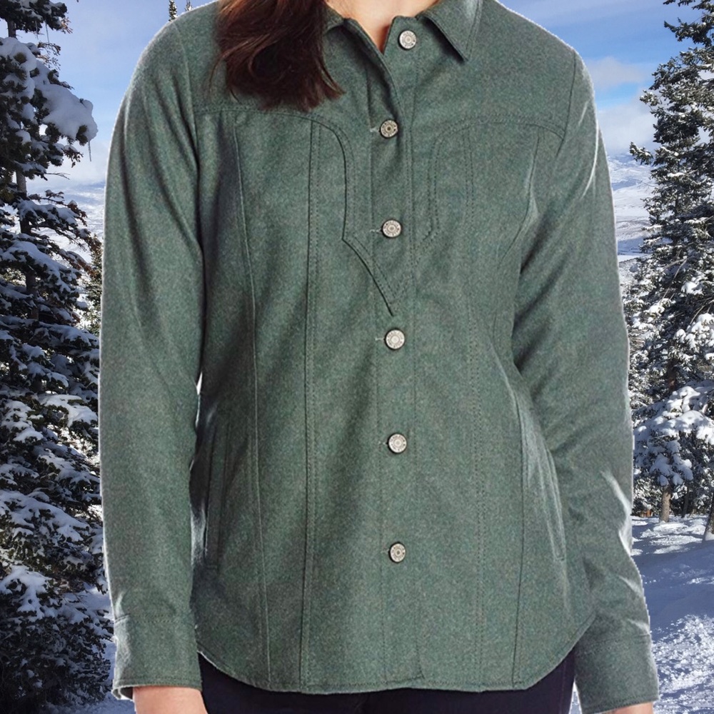 Pendleton Western Wool Ranch Shirt Jacket w/ Pockets Brand New Womens XL - Picture 2 of 5